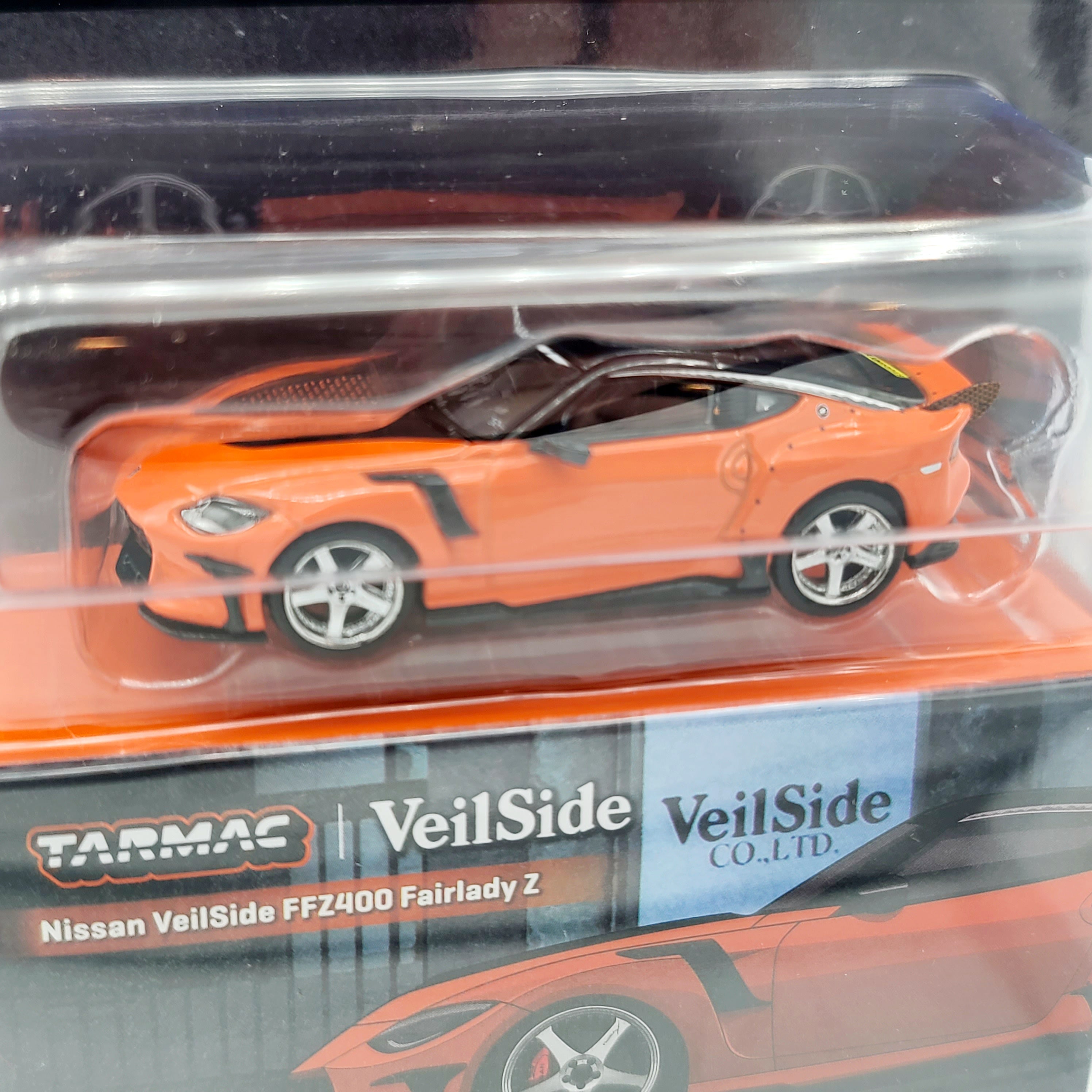 Tarmac Works Nissan Veilside FFZ400 Fairlady Z - 1:64, Orange (2025 Global64 - MiJo Exclusives - Limited Edition)